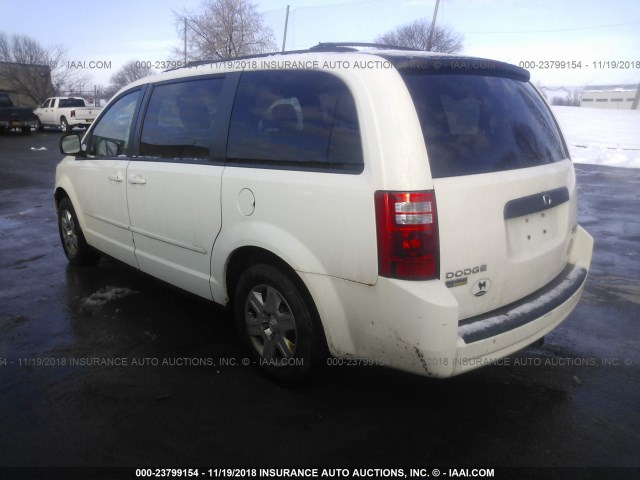 2D8HN44E09R677717 - 2009 DODGE GRAND CARAVAN SE WHITE photo 3