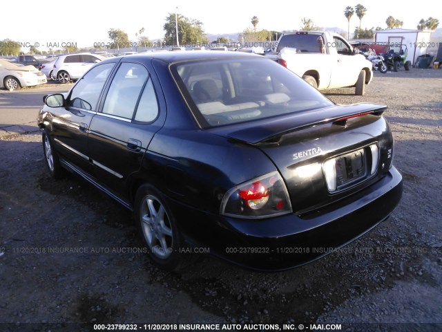 3N1BB51D1YL103477 - 2000 NISSAN SENTRA SE BLACK photo 3