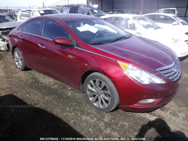 5NPEC4AC1DH648579 - 2013 HYUNDAI SONATA SE/LIMITED RED photo 1