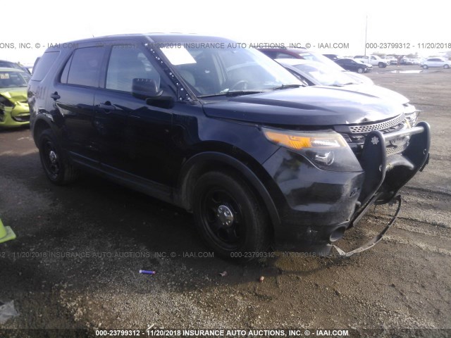 1FM5K8AR2EGA09126 - 2014 FORD EXPLORER POLICE INTERCEPTOR BLACK photo 1