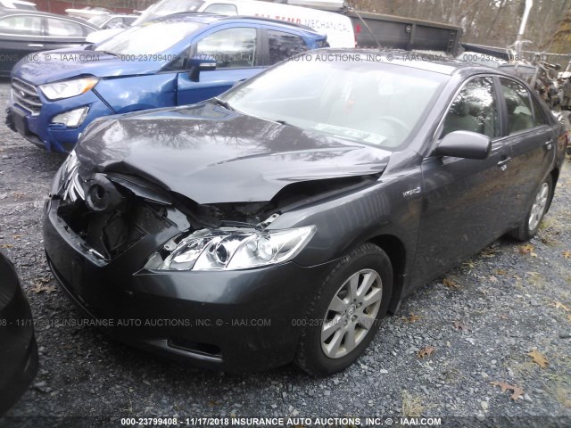 4T1BB46K09U077570 - 2009 TOYOTA CAMRY HYBRID GRAY photo 2