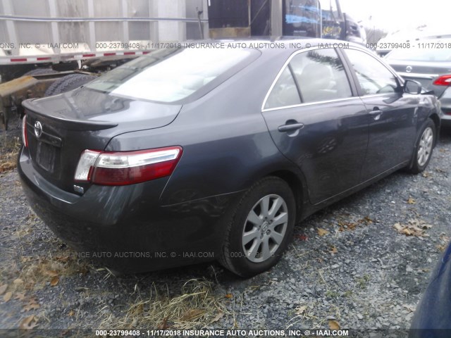 4T1BB46K09U077570 - 2009 TOYOTA CAMRY HYBRID GRAY photo 4