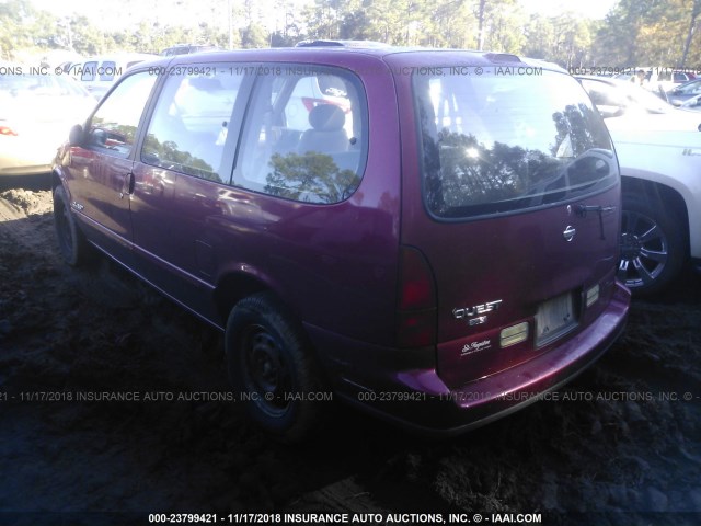 4N2DN11W7SD826834 - 1995 NISSAN QUEST XE/GXE RED photo 3