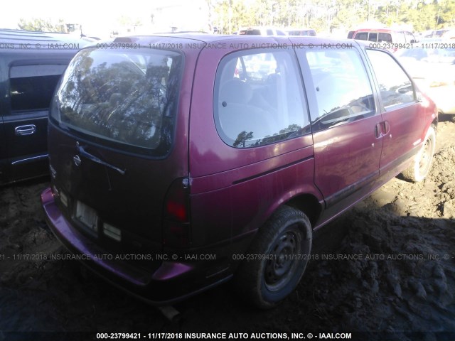 4N2DN11W7SD826834 - 1995 NISSAN QUEST XE/GXE RED photo 4