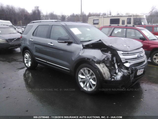 1FM5K8D85DGC34710 - 2013 FORD EXPLORER XLT SILVER photo 1