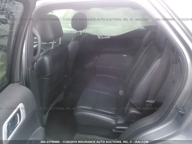 1FM5K8D85DGC34710 - 2013 FORD EXPLORER XLT SILVER photo 8