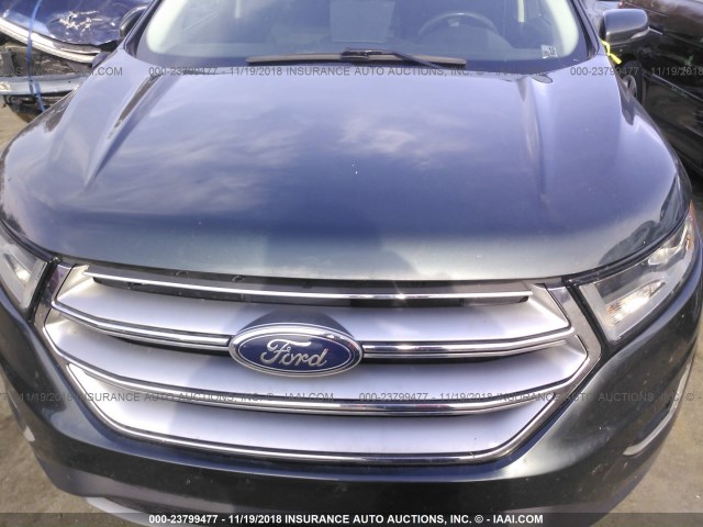 2FMTK4J94FBB52894 - 2015 FORD EDGE SEL GRAY photo 10