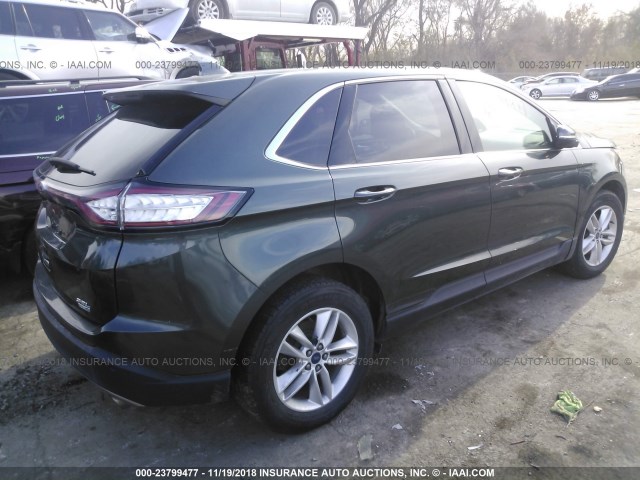 2FMTK4J94FBB52894 - 2015 FORD EDGE SEL GRAY photo 4