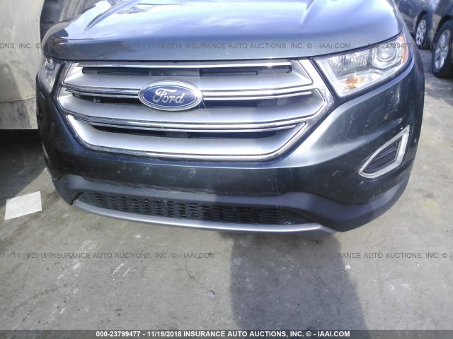 2FMTK4J94FBB52894 - 2015 FORD EDGE SEL GRAY photo 6