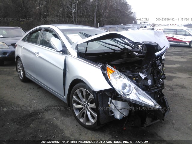 5NPEC4AC6DH560840 - 2013 HYUNDAI SONATA SE/LIMITED SILVER photo 1