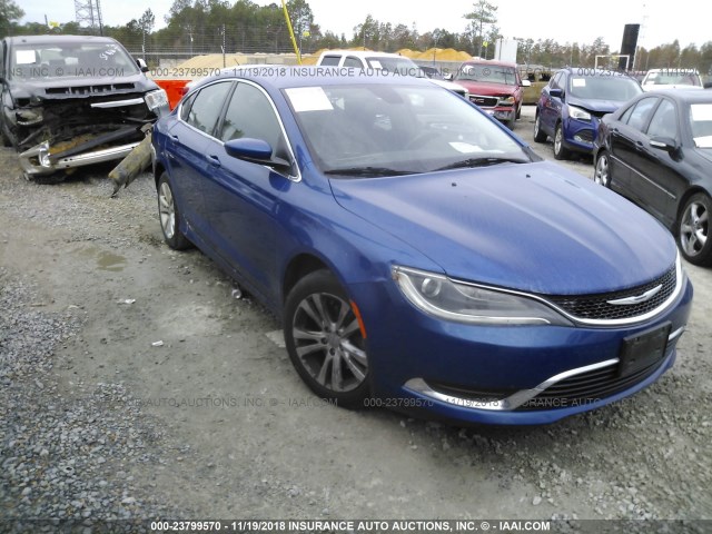 1C3CCCAB4FN645000 - 2015 CHRYSLER 200 LIMITED BLUE photo 1