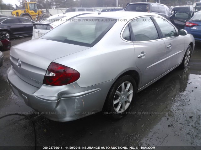 2G4WE587561195192 - 2006 BUICK LACROSSE CXS SILVER photo 4