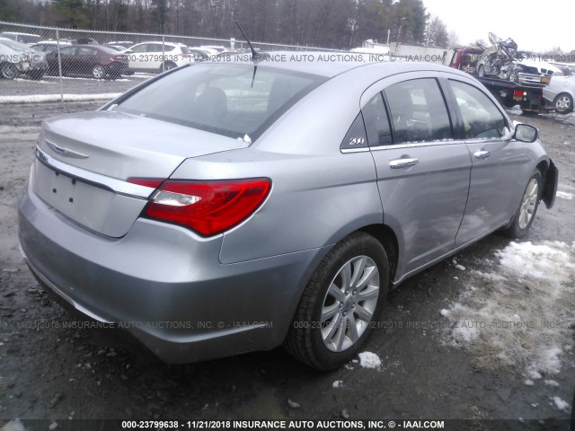 1C3CCBCG9DN608220 - 2013 CHRYSLER 200 LIMITED 银色 照片 4