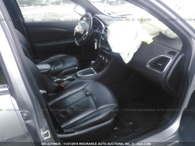 1C3CCBCG9DN608220 - 2013 CHRYSLER 200 LIMITED 银色 照片 5