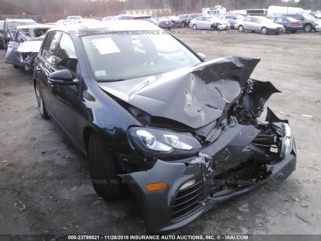 WVWPF7AJ3DW058720 - 2013 VOLKSWAGEN GOLF R GRAY photo 1