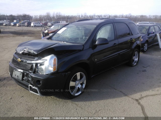 2CNDL737086040491 - 2008 CHEVROLET EQUINOX SPORT Dark Blue photo 2