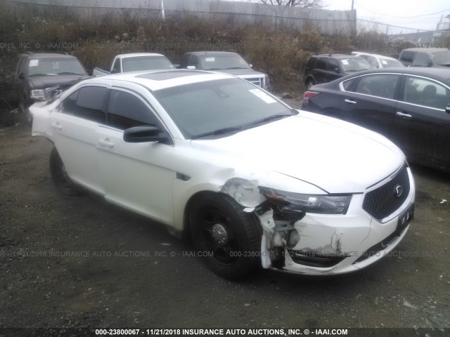 1FAHP2KT5DG113267 - 2013 FORD TAURUS SHO WHITE photo 1