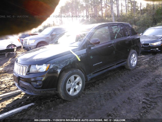 1C4NJCEA9FD437311 - 2015 JEEP COMPASS LATITUDE BLACK photo 2