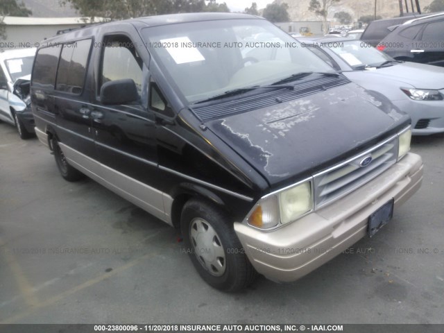 1FMDA31X8SZA20986 - 1995 FORD AEROSTAR BLACK photo 1