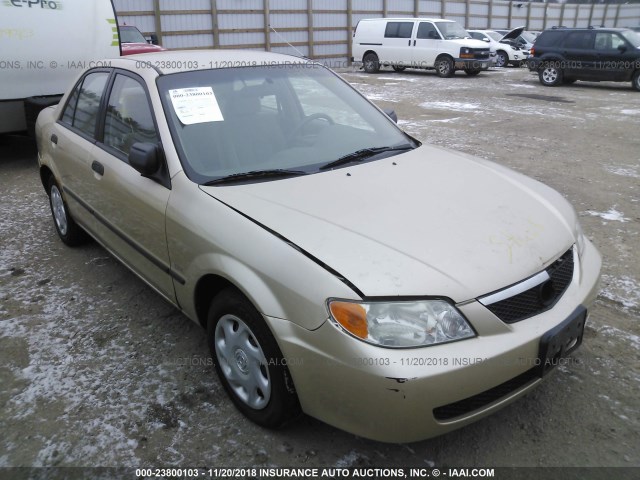 JM1BJ222610434702 - 2001 MAZDA PROTEGE DX/LX TAN photo 1