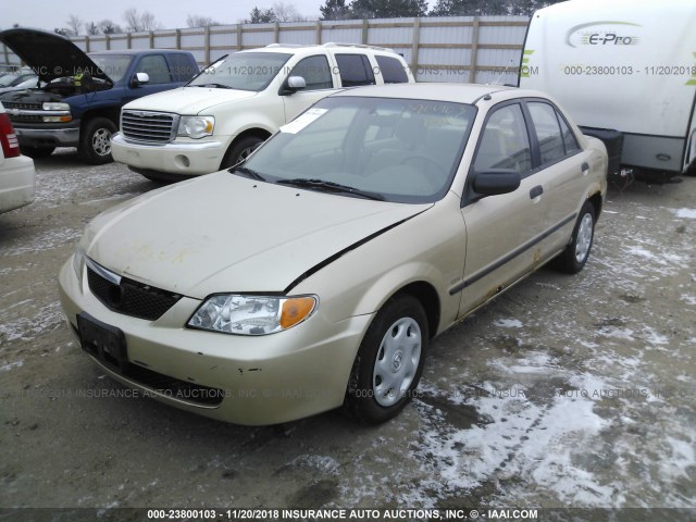 JM1BJ222610434702 - 2001 MAZDA PROTEGE DX/LX TAN photo 2