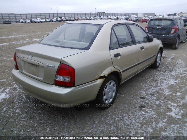 JM1BJ222610434702 - 2001 MAZDA PROTEGE DX/LX TAN photo 4