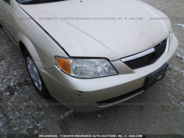 JM1BJ222610434702 - 2001 MAZDA PROTEGE DX/LX TAN photo 6