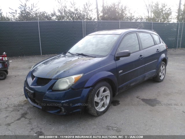 5Y2SL62834Z411190 - 2004 PONTIAC VIBE BLUE photo 2