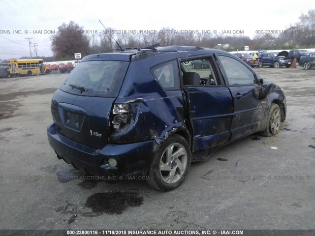 5Y2SL62834Z411190 - 2004 PONTIAC VIBE BLUE photo 4