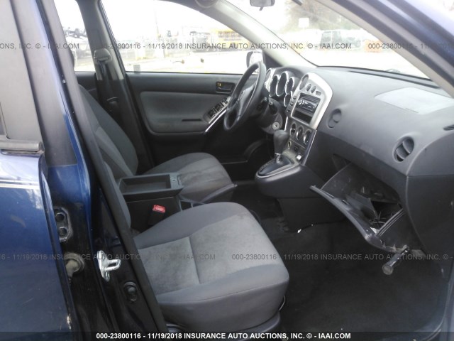 5Y2SL62834Z411190 - 2004 PONTIAC VIBE BLUE photo 5