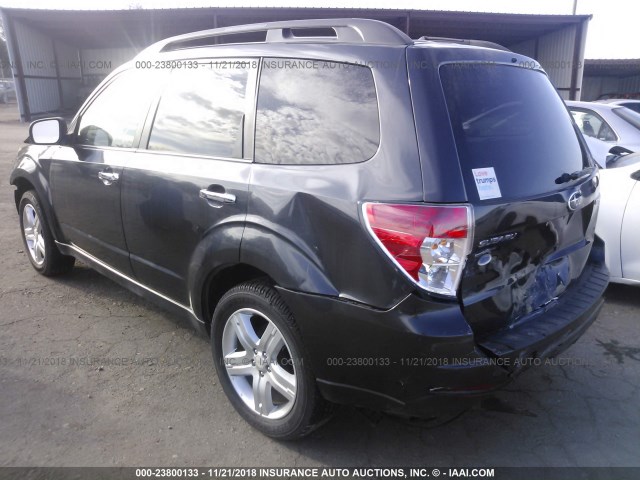 JF2SH6DC9AH763678 - 2010 SUBARU FORESTER 2.5X LIMITED BLACK photo 3