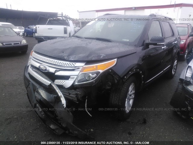 1FM5K7D83FGA93620 - 2015 FORD EXPLORER XLT BLACK photo 2