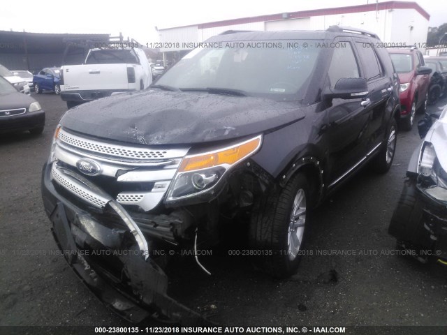 1FM5K7D83FGA93620 - 2015 FORD EXPLORER XLT BLACK photo 6