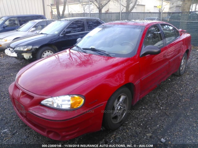 1G2NW52EX4C186648 - 2004 PONTIAC GRAND AM GT RED photo 2