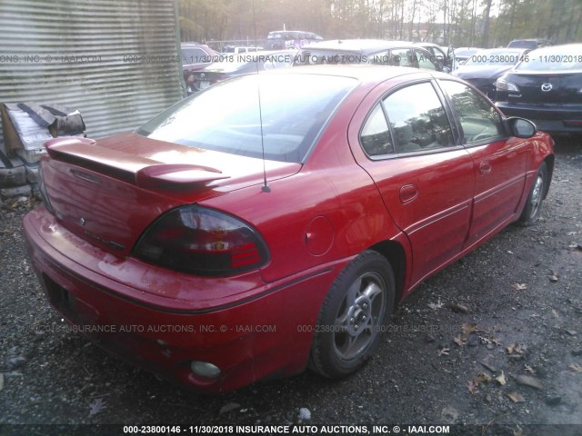 1G2NW52EX4C186648 - 2004 PONTIAC GRAND AM GT RED photo 4