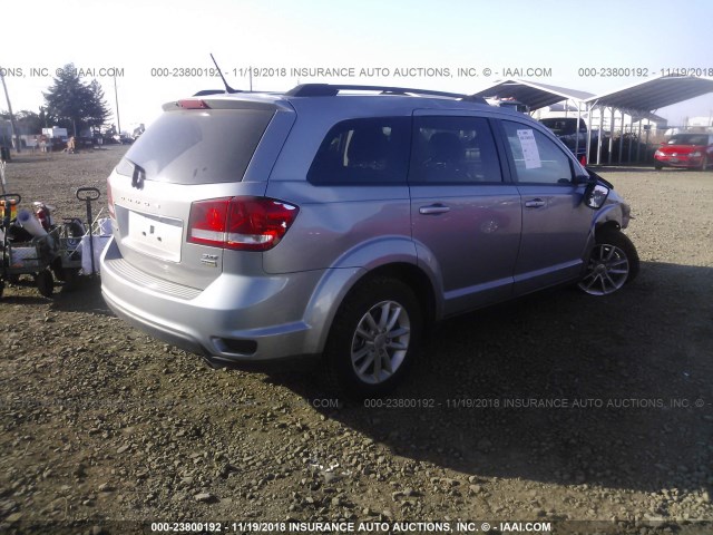 3C4PDCBG1HT576077 - 2017 DODGE JOURNEY SXT SILVER photo 4