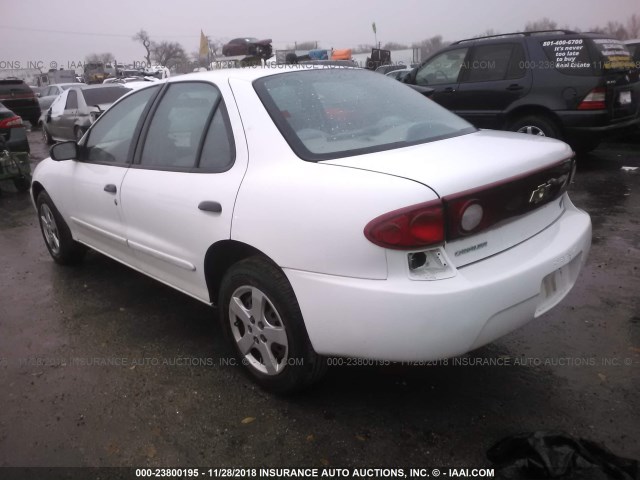 3G1JC54694S108065 - 2004 CHEVROLET CAVALIER CNG WHITE photo 3