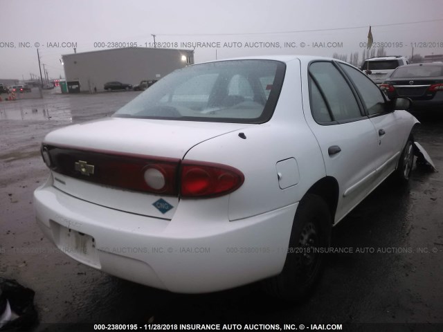 3G1JC54694S108065 - 2004 CHEVROLET CAVALIER CNG WHITE photo 4