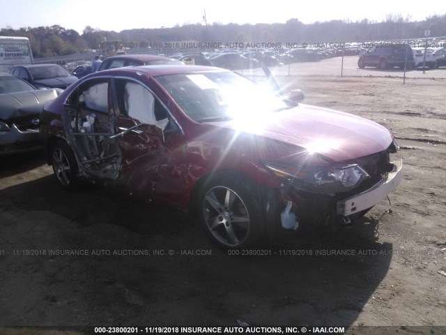 JH4CU2F80DC010671 - 2013 ACURA TSX SE RED photo 1