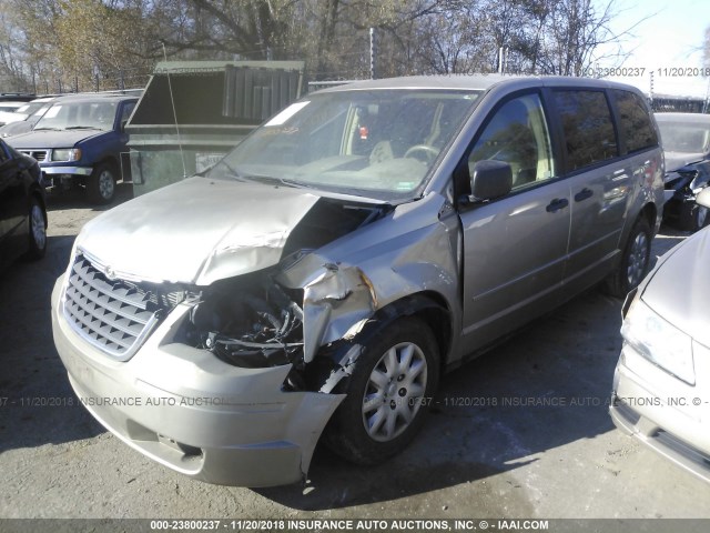 2A8HR44HX8R698868 - 2008 CHRYSLER TOWN & COUNTRY LX GOLD photo 2