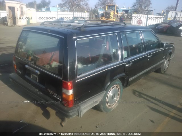 YV1FA895XK1227403 - 1989 VOLVO 740 GLE BLACK photo 4