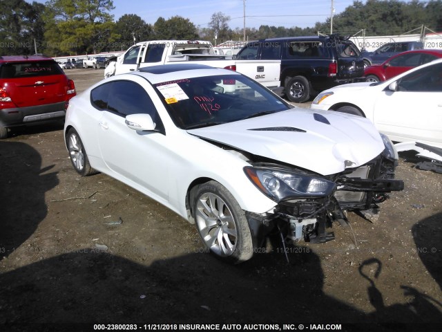 KMHHU6KJ9DU092588 - 2013 HYUNDAI GENESIS COUPE 3.8L WHITE photo 1