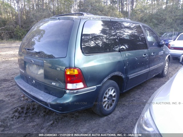 2FMZA5247YBA90433 - 2000 FORD WINDSTAR SE GREEN photo 4