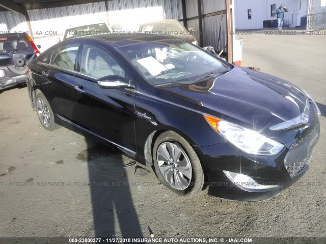 KMHEC4A42EA104928 - 2014 HYUNDAI SONATA HYBRID BLACK photo 1