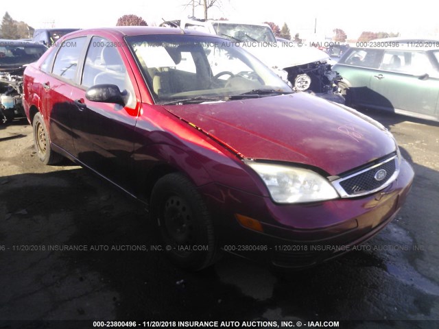 1FAFP34N35W285168 - 2005 FORD FOCUS ZX4 RED photo 1