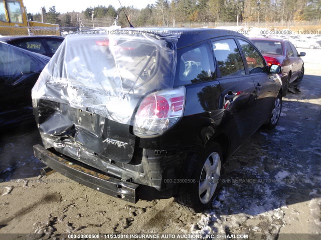 2T1KR32E18C690559 - 2008 TOYOTA COROLLA MATRIX XR BLACK photo 4