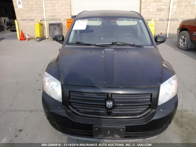 1B3HB28B77D114029 - 2007 DODGE CALIBER BLACK photo 6