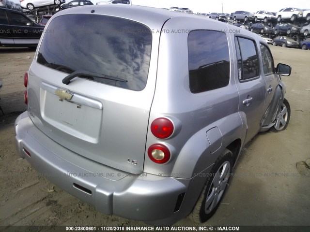 3GNDA13D87S582832 - 2007 CHEVROLET HHR LS Plata foto 4