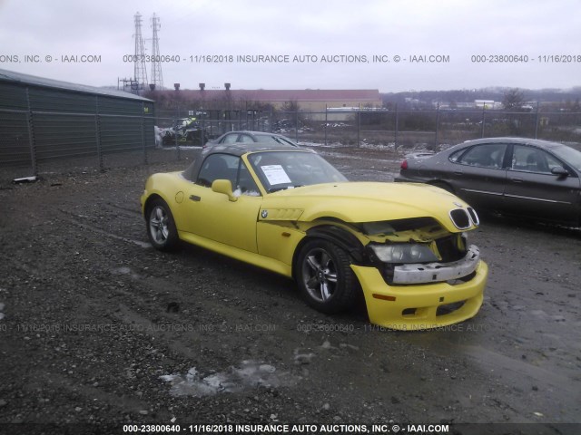 4USCH9348YLG05061 - 2000 BMW Z3 2.3 YELLOW photo 1