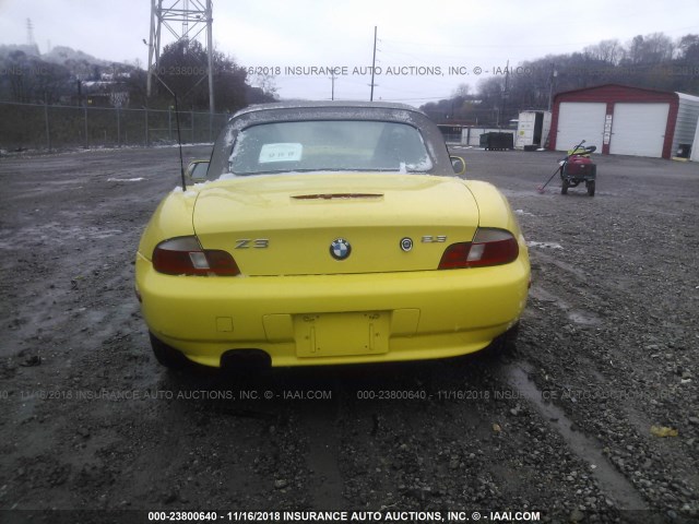 4USCH9348YLG05061 - 2000 BMW Z3 2.3 YELLOW photo 8